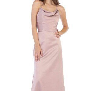 NWT May Queen MQ1594 Satin Prom Dress Purple Size 2